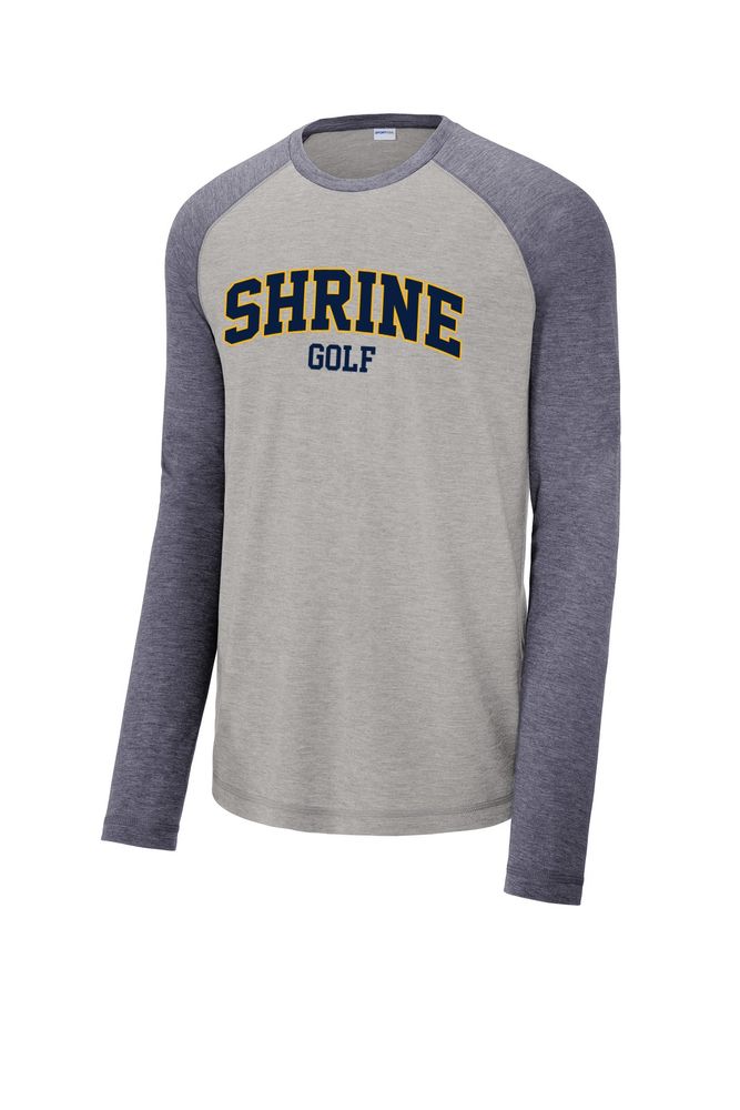 Sport-Tek PosiCharge Long Sleeve Tri-Blend Wicking Raglan Tee primary image