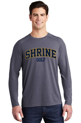 Sport-Tek PosiCharge Long Sleeve Tri-Blend Wicking Raglan Tee image thumbnail