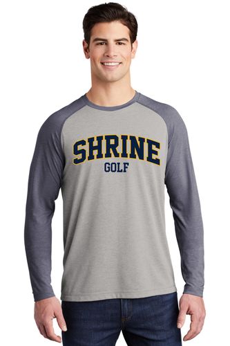 Sport-Tek PosiCharge Long Sleeve Tri-Blend Wicking Raglan Tee image thumbnail