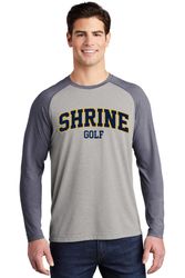 Image of Sport-Tek PosiCharge Long Sleeve Tri-Blend Wicking Raglan Tee
