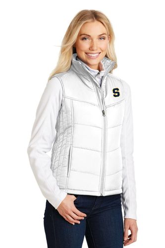 Port Authority Ladies Puffy Vest.  image thumbnail