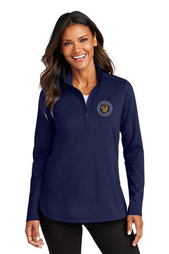 Port Authority Ladies C-FREE Double Knit 1/4-Zip image thumbnail