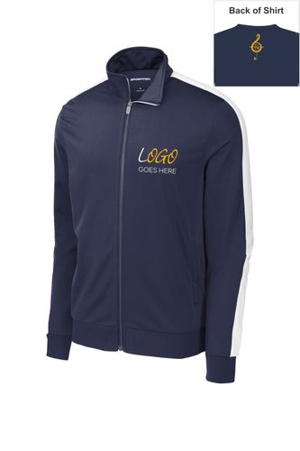 Sport-Tek Tricot Sleeve Stripe Track Jacket image thumbnail