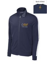 Image of Sport-Tek Tricot Sleeve Stripe Track Jacket