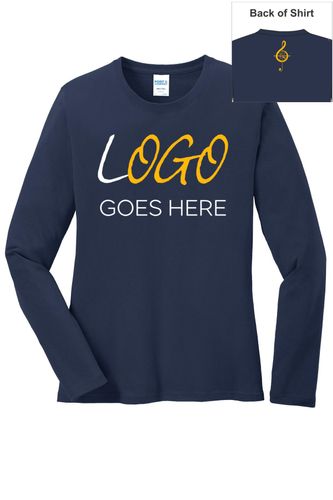 Port & Company Ladies Long Sleeve Core Cotton Tee image thumbnail