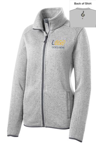 Port Authority Ladies Sweater Fleece Jacket image thumbnail