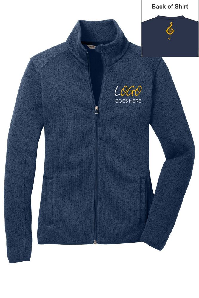 Port Authority Ladies Sweater Fleece Jacket primary image