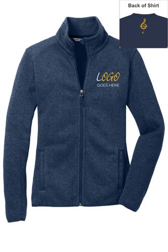 Port Authority Ladies Sweater Fleece Jacket image thumbnail