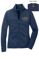 Image of Port Authority Ladies Sweater Fleece Jacket