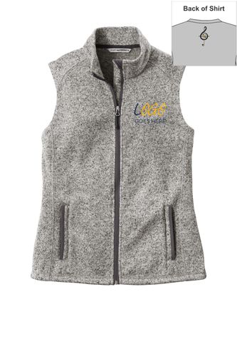 Port Authority Ladies Sweater Fleece Vest image thumbnail