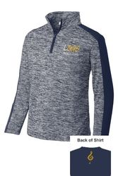 Image of Sport-Tek Youth PosiCharge Electric Heather Colorblock 1/4-Zip Pullover