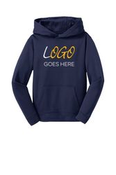 Image of Sport-Tek Youth Sport-Wick Fleece Hooded Pullover