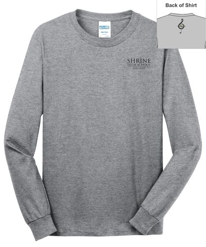 STACKED LOGO Port & Company - Long Sleeve Core Cotton Tee image thumbnail
