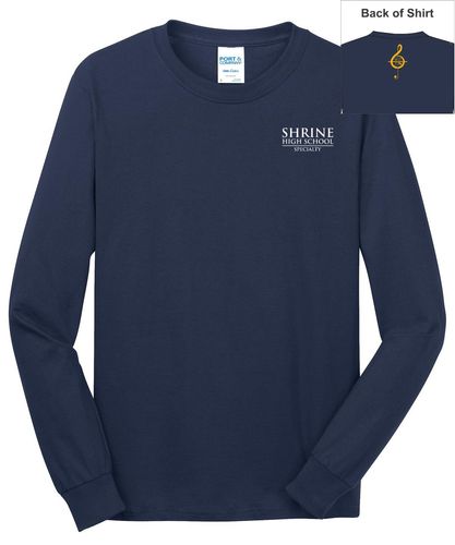 STACKED LOGO Port & Company - Long Sleeve Core Cotton Tee image thumbnail