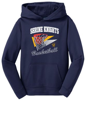 Sport-Tek Youth Sport-Wick Fleece Hooded Pullover image thumbnail