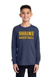 Image of Port & Company Youth Long Sleeve Core Cotton Tee