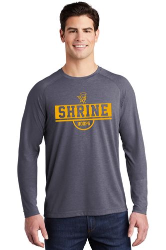 Sport-Tek PosiCharge Long Sleeve Tri-Blend Wicking Raglan Tee image thumbnail