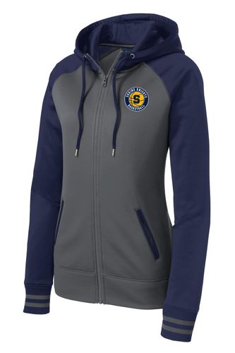 Sport-Tek Ladies Sport-Wick Varsity Fleece Full-Zip Hooded Jacket image thumbnail