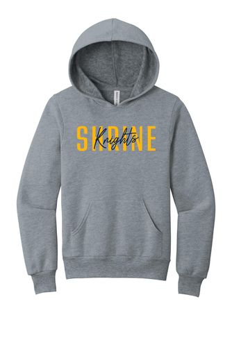 Shrine Knights | Block & Script Youth Hooded Sweatshirt image thumbnail