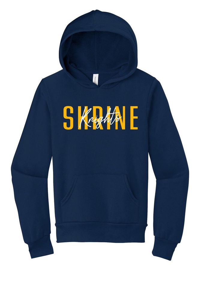 Shrine Knights | Block & Script Youth Hooded Sweatshirt primary image