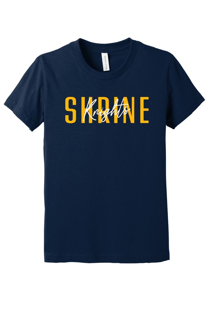 Shrine Knights | Block & Script Youth Short Sleeve	 primary image