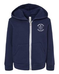 Image of BELLA + CANVAS Toddler Sponge Fleece Full-Zip Hoodie