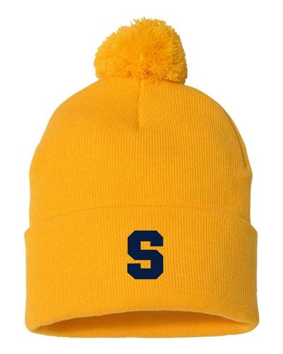 12" Pom-Pom Cuffed Beanie - SP15 image thumbnail