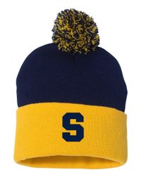Image of 12" Pom-Pom Cuffed Beanie - SP15
