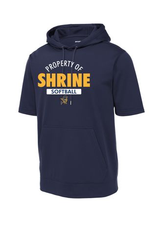 Sport-Tek Sport-Wick Fleece Short Sleeve Hooded Pullover image thumbnail