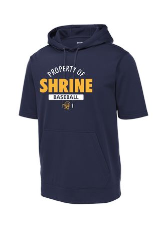 Sport-Tek Sport-Wick Fleece Short Sleeve Hooded Pullover image thumbnail