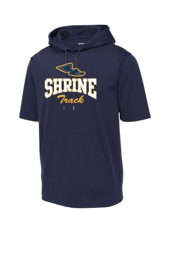 Sport-Tek Sport-Wick Fleece Short Sleeve Hooded Pullover image thumbnail