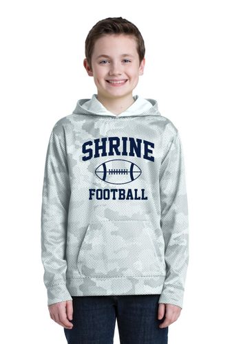 Sport-Tek Youth Sport-Wick CamoHex Fleece Hooded Pullover image thumbnail