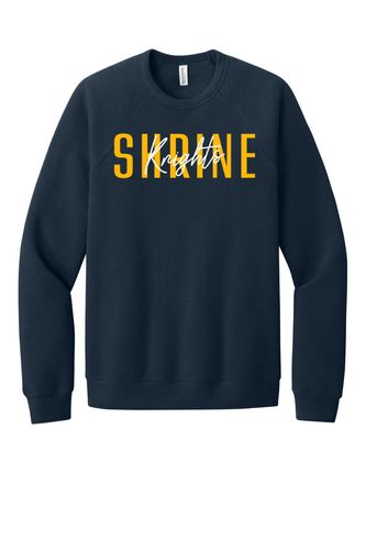 Shrine Knights | Block & Script Crewneck Sweatshirt image thumbnail