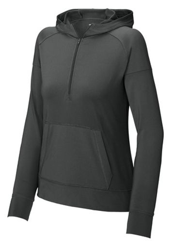 Sport-Tek® Ladies Sport-Wick® Stretch 1/2-Zip Hoodie image thumbnail