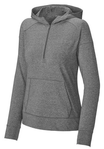 Sport-Tek® Ladies Sport-Wick® Stretch 1/2-Zip Hoodie image thumbnail
