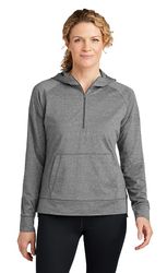 Image of Sport-Tek® Ladies Sport-Wick® Stretch 1/2-Zip Hoodie