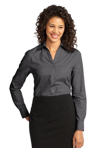 Port Authority® Ladies Crosshatch Easy Care Shirt image thumbnail