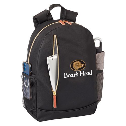 15" Computer/Laptop Backpack with Trolley Strap - Embroidery image thumbnail