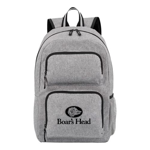 Dual Pocket 15" Computer/Laptop Backpack with Trolley Strap -Embroidery image thumbnail