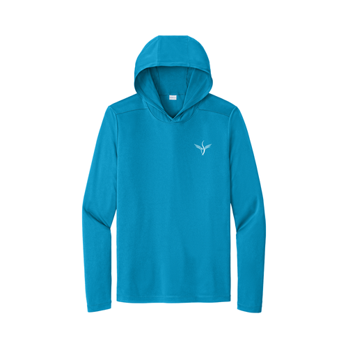 Sibby Hooded Long Sleeve Sport T-Shirt (Back Imprint) image thumbnail