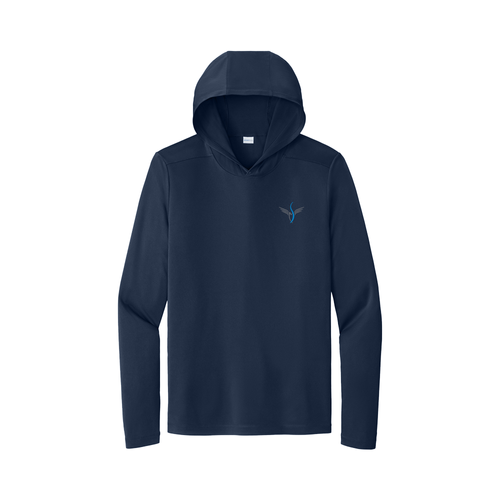 Sibby Hooded Long Sleeve Sport T-Shirt (Back Imprint) image thumbnail