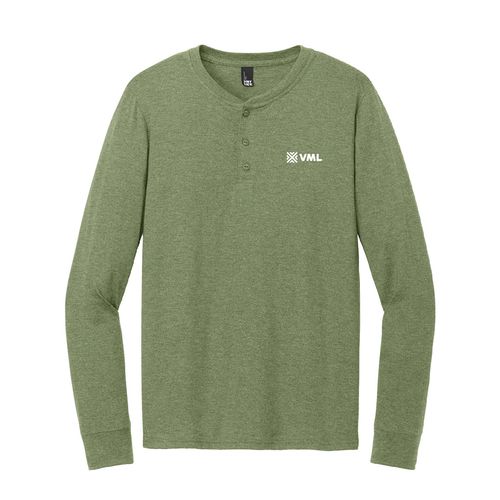 District Perfect Tri Long Sleeve Henley Shirt image thumbnail