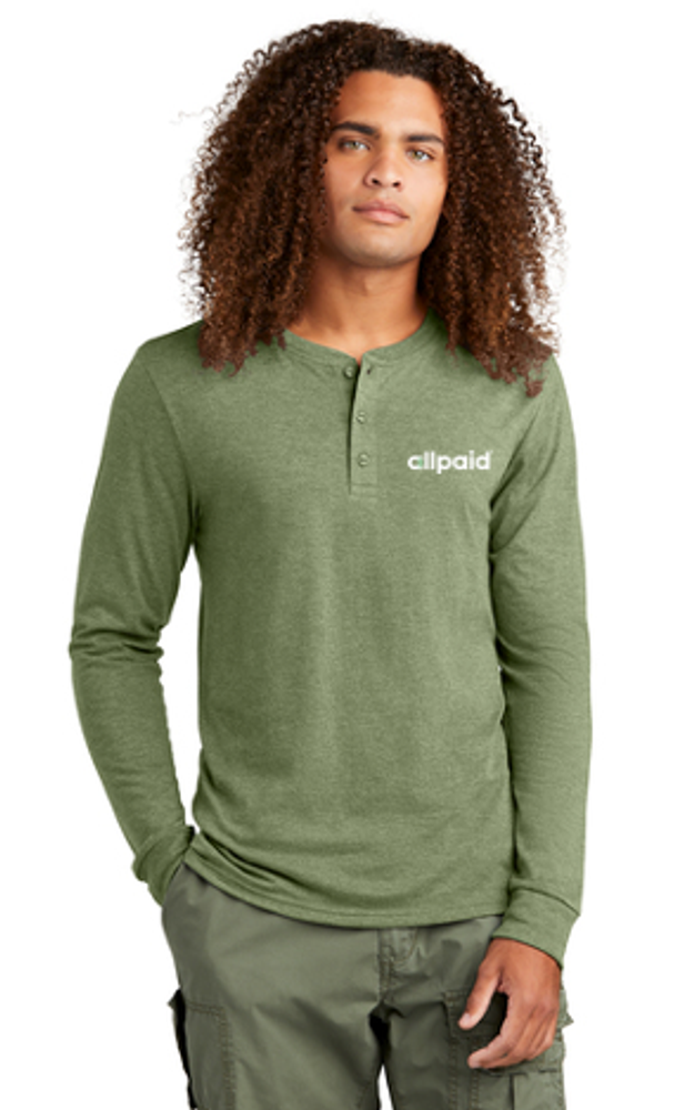 District® Perfect Tri® Long Sleeve Henley primary image