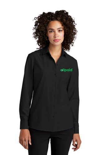 Mercer+Mettle® Women’s Long Sleeve Stretch Woven Shirt image thumbnail