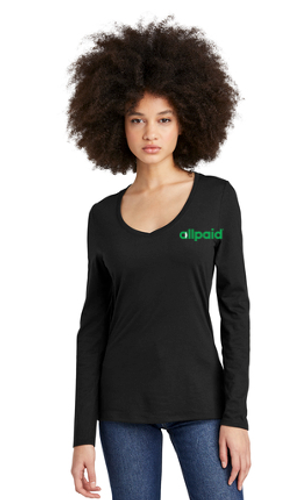 District® Women’s Perfect Tri® Long Sleeve V-Neck Tee image thumbnail