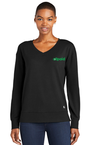 OGIO® Women's Luuma Flex Long Sleeve V-Neck image thumbnail