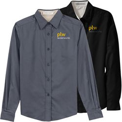 Image of Ladies Port Authority Long Sleeve Easy Care Shirt - PLW Waterworks Logo