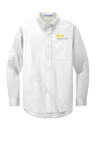 Men's Port Authority Long Sleeve Easy Care Shirt - PLW Waterworks Logo image thumbnail