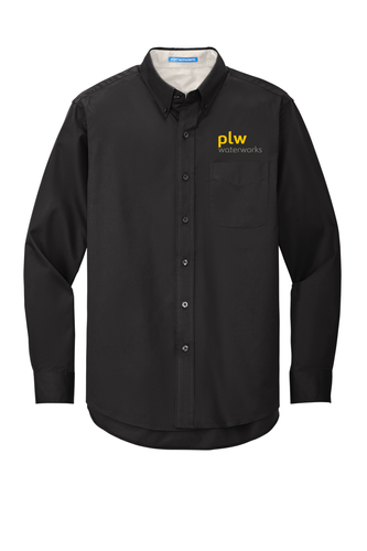 Men's Port Authority Long Sleeve Easy Care Shirt - PLW Waterworks Logo image thumbnail