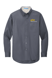 Image of Men's Port Authority Long Sleeve Easy Care Shirt - PLW Waterworks Logo